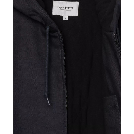 chaqueta carhartt wip con capucha color azul marino