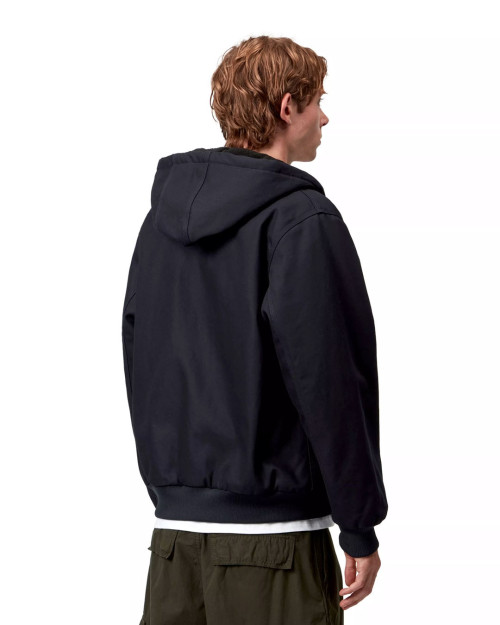 chaqueta carhartt wip con capucha color azul marino