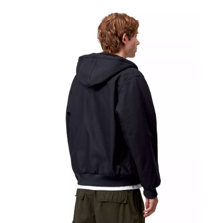 chaqueta carhartt wip con capucha color azul marino