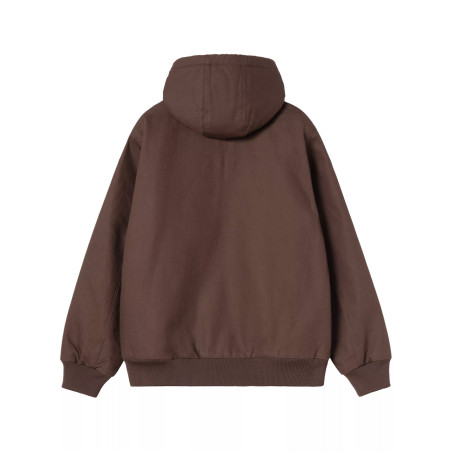 chaqueta carhartt wip con capucha para hombre color marron